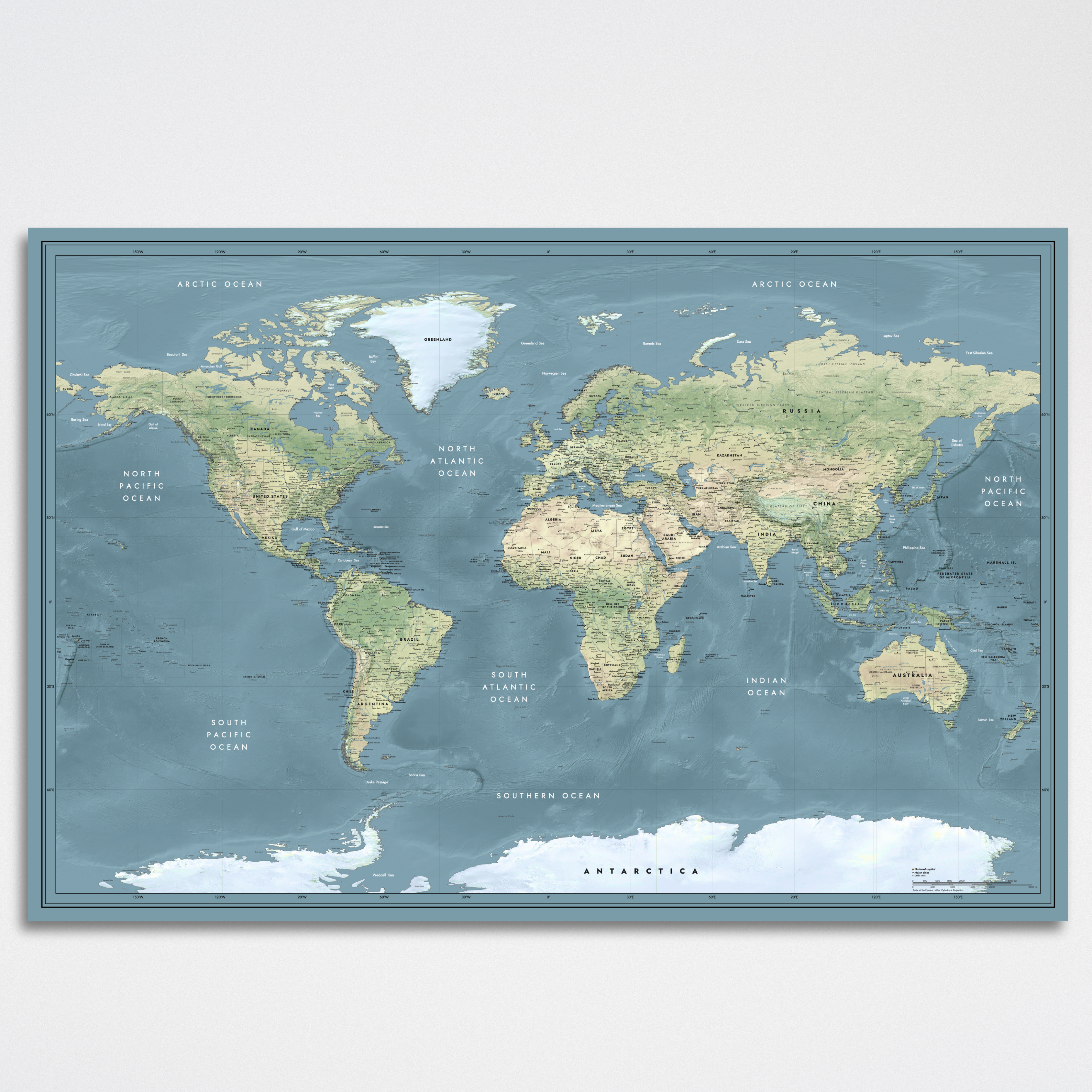 Weltkarte Earthstream